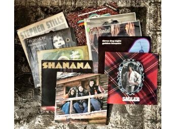 (LOT 59) LOT OF 10 CLASSIC ROCK 33 RPM RECORDS-ALL TESTED