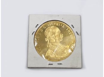 (LOT 74) LOT OF 1 AUSTRIA-1915 FRANC.IOS.IMPERATOR GOLD COIN- 13.9 Grams 22KT-UNCIRCULATED-4 DUCAT