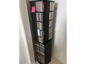 (DAY-B) RACK OF CD's With STAND - ROCK MUSIC - SEE PICS
