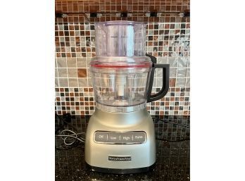 (K-2) KITCHEN AID FOOD PROCESSOR WITH ATTACHMENTS