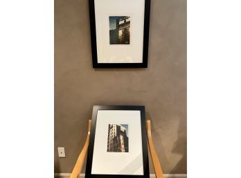 (O) PAIR OF BRUCE BUSKO NYC NUMBERED & SIGNED PRINTS - 'WINDOW SERIES' FRAMED 24' BY 20'