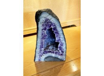 (UP-J) LARGE PIECE OF NATURAL AMETHYST WITH BRIGHT CRYSTAL CLUSTERS - 13' BY 8'