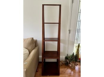 HEAVY WOOD LADDER SHELF - UNIQUE DISPLAY - 68' HIGH BY 18' WIDE BY 18' DEEP