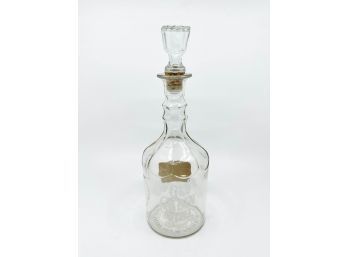 (B-2) ANTIQUE 'BACK BAR' DECORATIVE LIQUOR WHISKEY BOTTLE -'oLD CABIN STILL' - WITH STOPPER -12' BY 4'