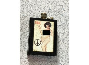 (J-46) VINTAGE RISQUE-PIN UP 1960'S CIRCA MATCH STRIKE-PEACE SIGN-UNTESTED-THE ORIG. IS NOT BLACKED OUT