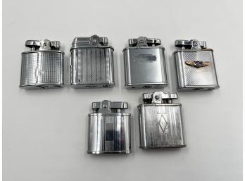 (J-24) LOT OF 6 LIGHTERS AS PICTURED-ALL UNTESTED