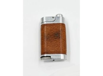 (J-40) VINTAGE PERFUMETTE NYC BROWN AND SILVER ATOMIZER LIGHTER SHAPE-UNTESTED