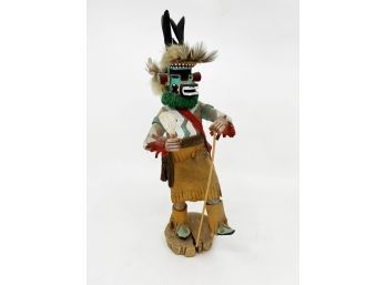 (A-51) VINTAGE NATIVE AMERICAN KACHINA DOLL - 'ANTELOPE BY LANGO' -APPROX.12 ICHES