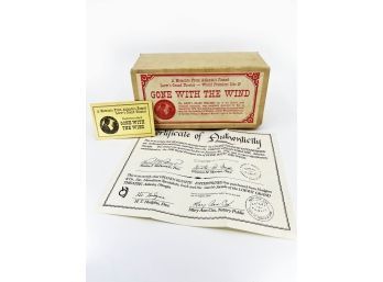 (A-44) VINTAGE ORIGINAL MEMNTO BRICK OF LOEWS GRAND THEATER-'GONE WITH THE WIND' COA