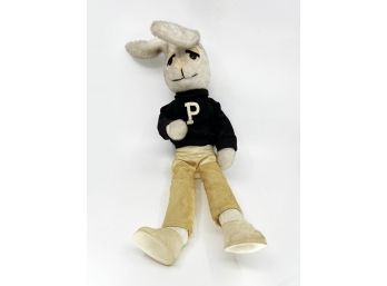 (A-20) ORIGINAL VINTAGE PLUSH PLAYBOY BUNNY -W/THE PLAYBOY  'P'  ON HIS SWEATER -APPROX.23'