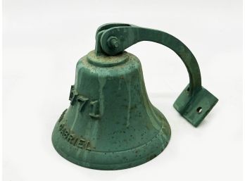 (A-80) VINTAGE SAN GABRIEL BELL-1771 WITH MOUNT APPROX. 5' WIDE
