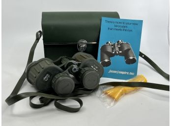 (A-62) VINTAGE 'JASON EMPIRE INC.' BINOCULARS - 7X35- ALL WEATHER MODEL 107 WITH CASE