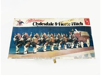 (A-118) VINTAGE BUDWEISER 'CLYDESDALE 8 HORSE HITCH' MODEL - OPEN BOX BUT LOOKS COMPLETE?