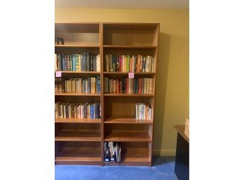 WOOD FIVE SHELF BOOKCASE - We Have SIX Matching Bookcases Listed Separately  - 75' HIGH BY 36' WIDE