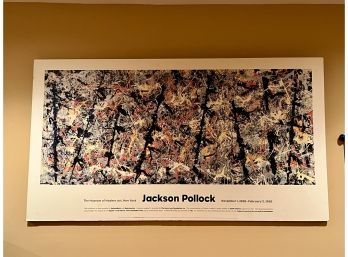 (D-2) VINTAGE 1999 MUSEUM OF MODERN ART JACKSON POLLOCK POSTER - MOUNTED ON FOAM CORE - 71' LONG BY 44' HIGH