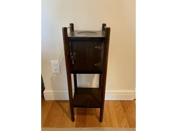 ANTIQUE WOOD STANDING HUMIDOR - 10' SQUARE BY 26' HIGH