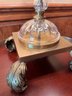 Lot BZ Brass Quality Lamp & Table
