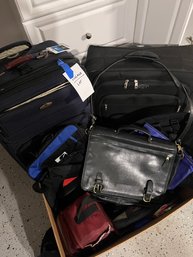 Lot Of Leather Computer Bag/ Attache , Luggage, And More