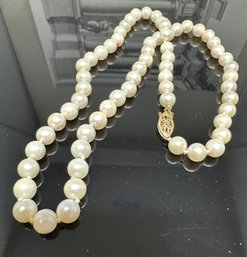 14k Gold Pearl Necklace