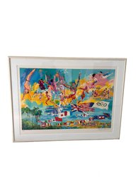 Original Leroy Neiman's - 'American Gold (XXIII Olympiad 1984) Signed And Numbered W/ Cert. Of Authenticity