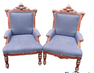 Victorian Eastlake Style Sitting Chairs