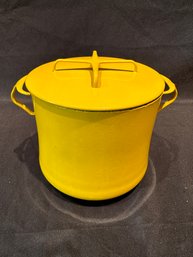 DANSK Yellow Enamel Pot