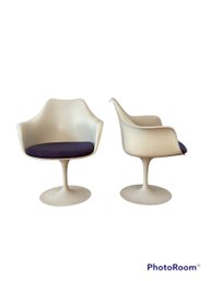 Pair Eero Saarinen For Knoll Intl Tulip Chairs