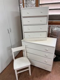 3 Pc LOT White Furniture