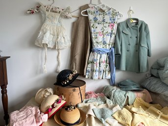 Lot Of Vintage Children Clothing & Hats - AS IS Condition