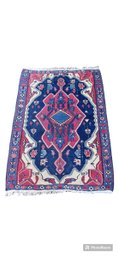 Hand Knotted Hand Made Vintage Oriental Rug