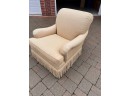 Finely Upholstered Lewis Mittman Arm Chair