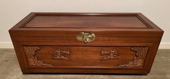 Carved Chinese Camphor Chest