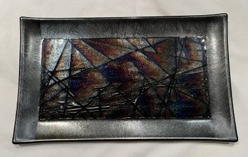 Kurt McVay Art Glass Plate/Tray
