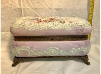 Lovely Wave Crest Pink Rococo Glove Box