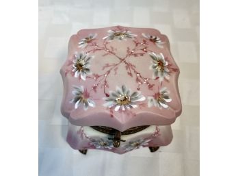 C F Monroe Nakara 'Bishop's Hat' Pink / Floral Jewel Box