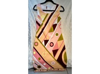 Vintage 1960s Emilio Pucci 'Mod' Stretch Velvet Sleeveless Dress