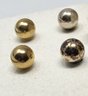 925 Silver 14K Gold Ball Shaped Stud Earrings