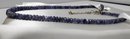 925 Sterling Silver 18' Purple Beaded Necklace