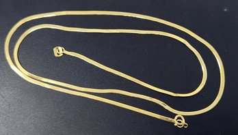 14K Yellow Gold  20' Necklace  Clasp Needs Minor Repair 1.3g