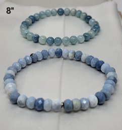8' Blue Beaded Bracelets