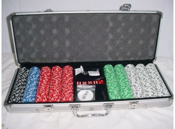 Poker Chips In Aluminium Case