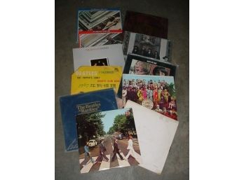 Group Of 11 331/3 RPM Beatles LP Record Albums