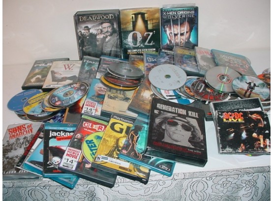 DVDs, Some Play Station, 2 CDs -(142)