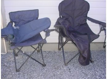 2 Folding Camp Chairs In Carrying Cases  (225)