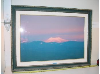 Framed Photo Of Crater Peak, 36'x 27'  (125)