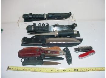 Knife Lot: Buck, Remington, Jack Knives, Elk Ridge, 2 Survival  (138)