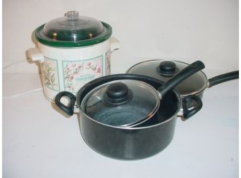 Rival Crock Pot, Tramontina Frying Pans, Pot And Pans