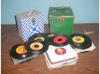 Over 100 45 RPM /Records, 60's & 70's Rock & Roll InBoxes (274)