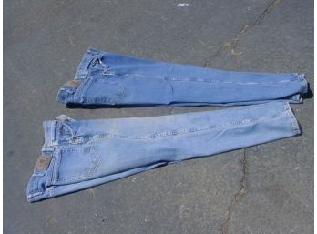 2 Pair Wrangler Jeans, Made In Mexico, 36x30     (207)