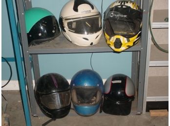 6 Motorcycle Helmets  (120)